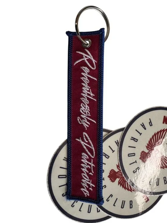 Nine Line Patriots Club Sticker Lot and Relentlessly Patriotic Key Chain - Picture 2 of 6